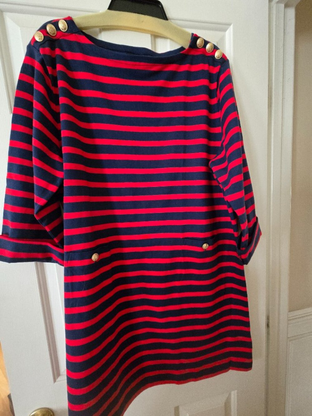 J.Crew Mariner cloth shirt-dress with gold buttons - XXL - Picture 5 of 7